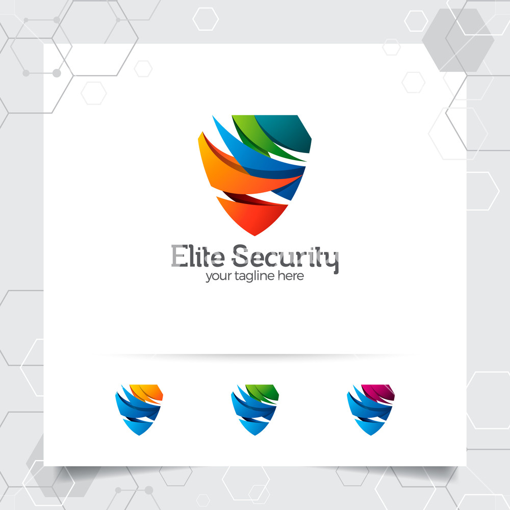 1000x1000 Security Shield Logo Design With Concept Of Protection Shield