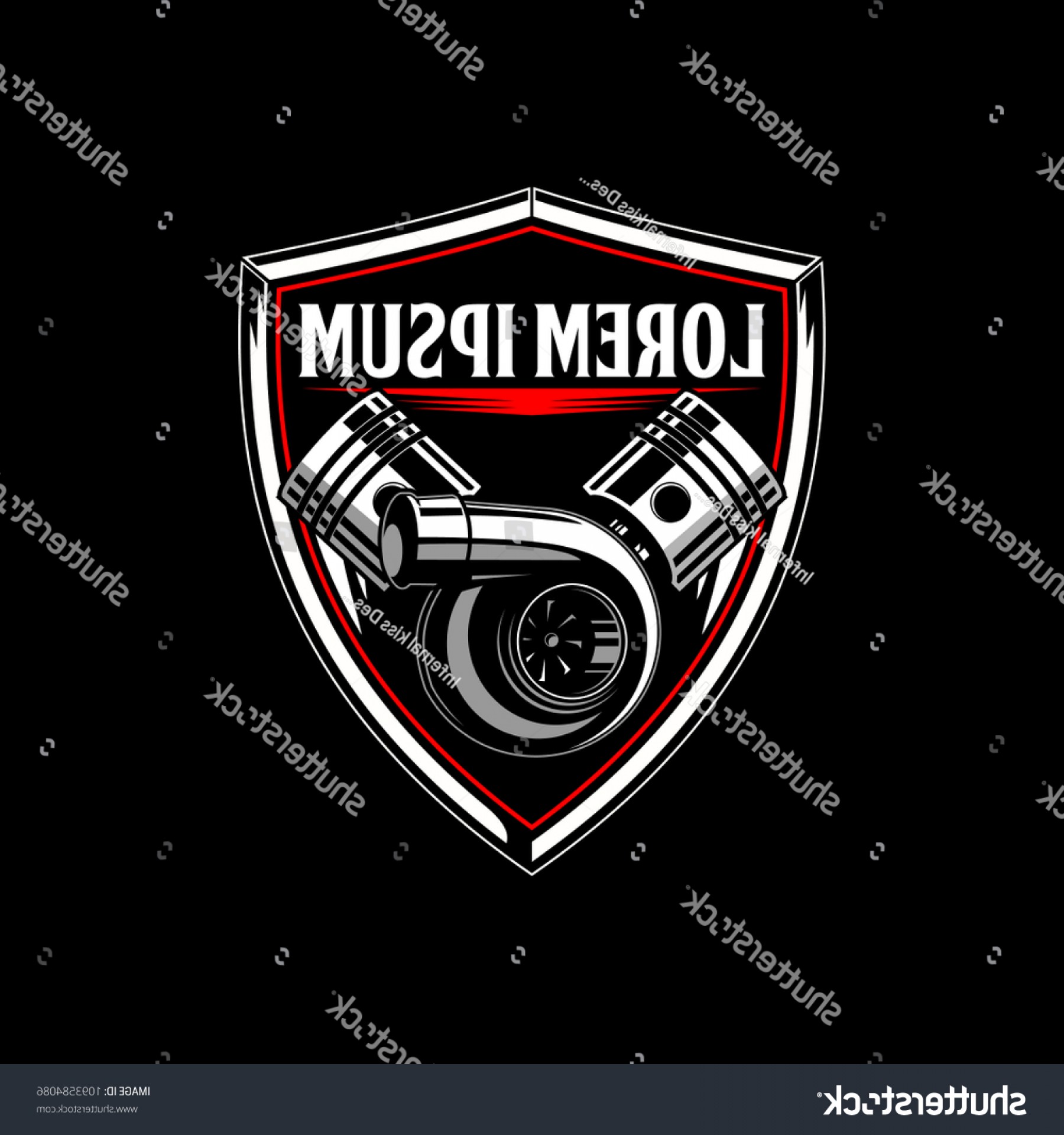 1800x1920 Turbo Charger Piston Vector Shield Logo Soidergi