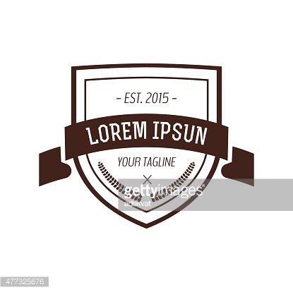 415x414 Vector Vintage Shield Logo Design Vintage Retro Arrows Stock