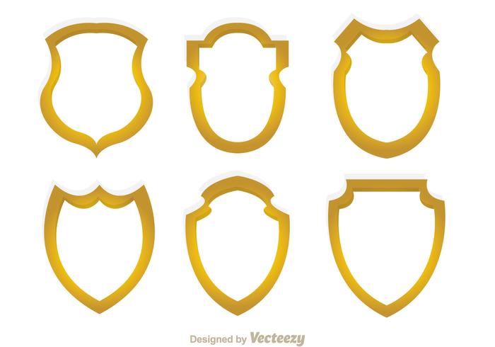 700x490 Shield Shapes Free Vector Art