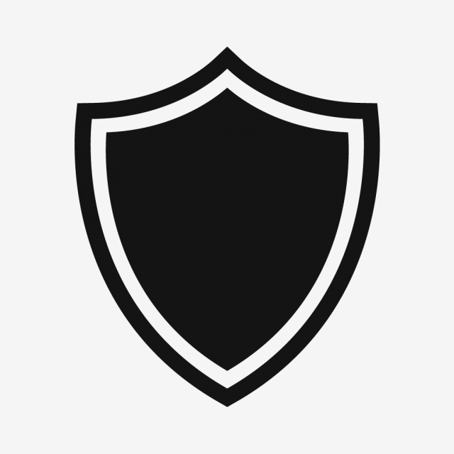 640x640 Vector Shield Icon, Safety Icon, Protection Icon, Shield Icon Png