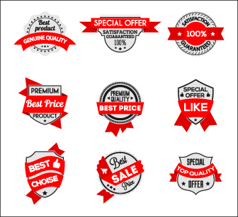 336x307 Vector Shield Badge Ribbon Vintage Free Vector Download