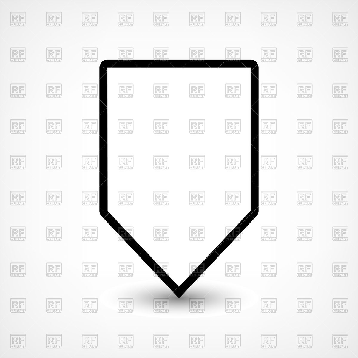 1200x1200 Shield Shape Location Marker Vector Image Of Signs, Symbols, Maps