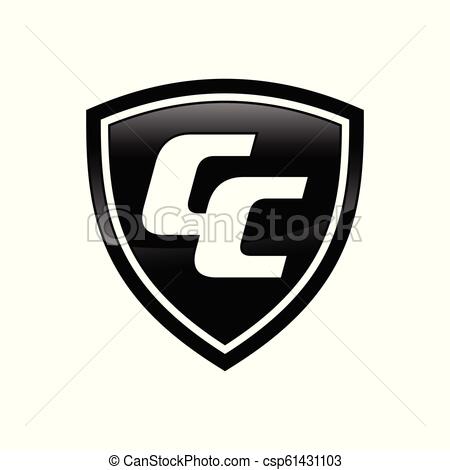 450x470 Cc Initials Shield Shape Symbol Graphic Design Cc Initials Shield