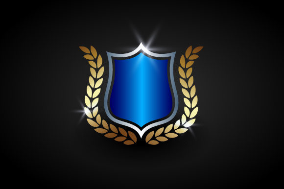 580x386 Luxury Shield Vector Graphic