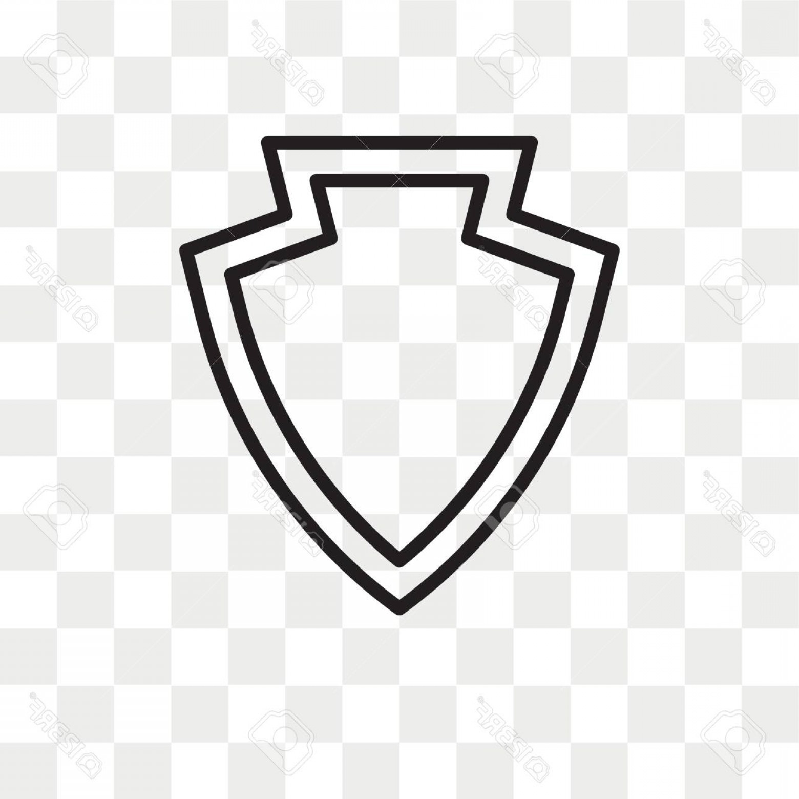 1560x1560 Photostock Vector Shield Vector Icon Isolated On Transparent