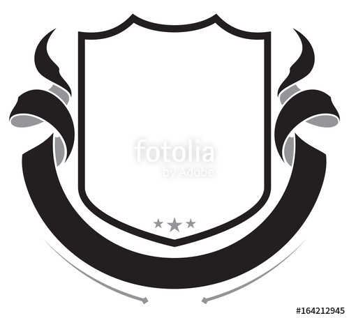 500x456 Shield And Banner For Your Coat Of Arms Stock Image And Royalty