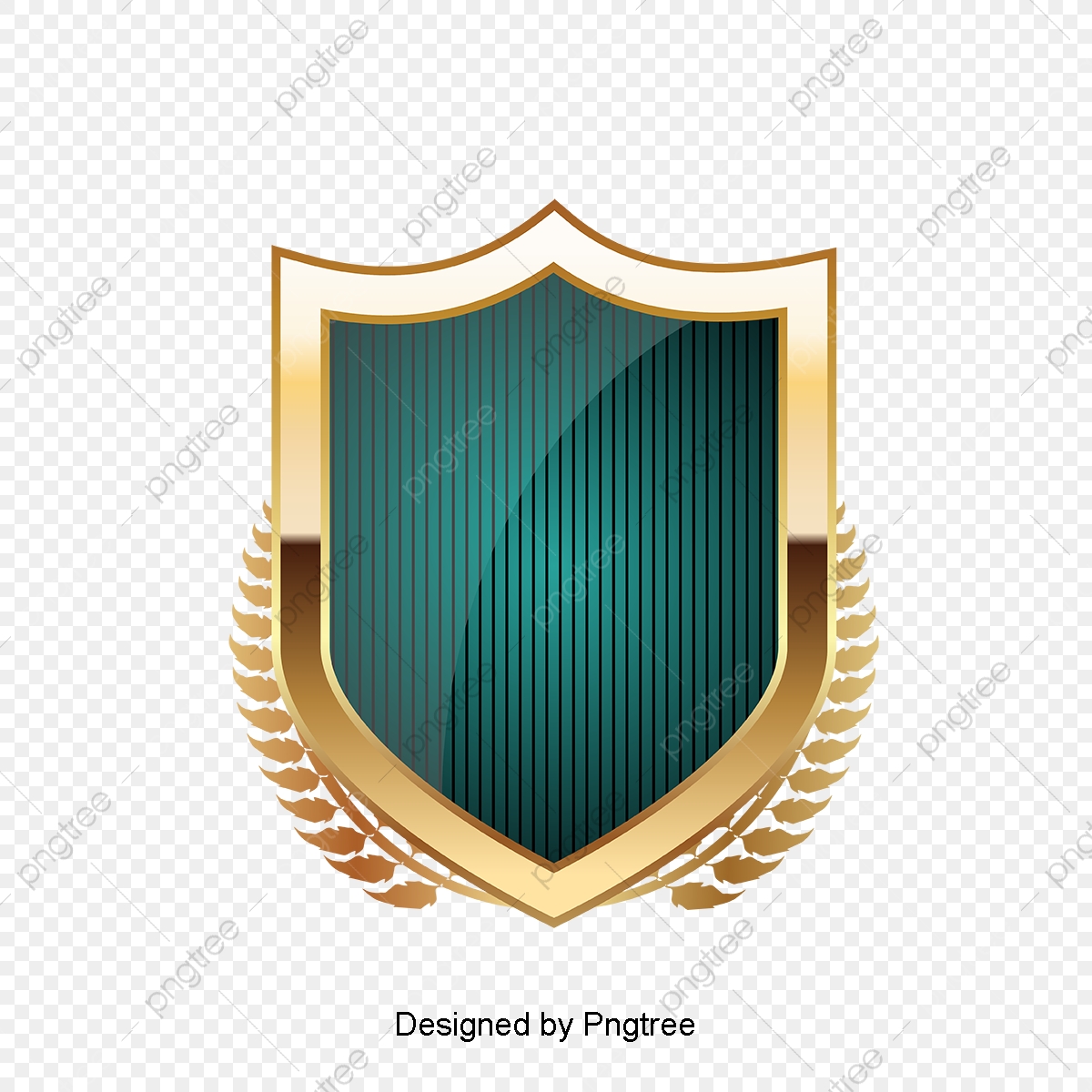 1200x1200 Vector Hand Painted Golden Shield, Vector, Hand Painted, Gold Png