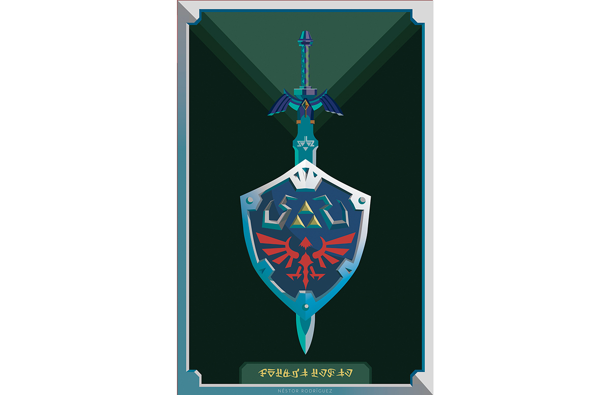 1200x776 Master Sword Hylian Shield Vector Art On Behance