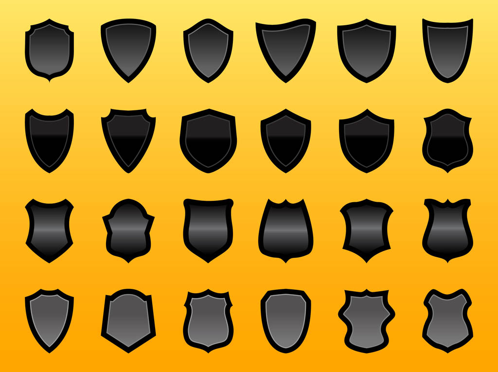 1024x765 Shield Vector Graphics Set Free Vectors Ui Download