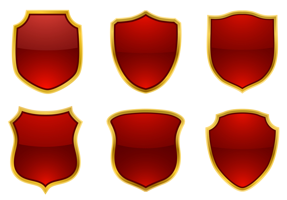 1000x698 Shield Clipart Golden Outlined For Free Download And Use Images