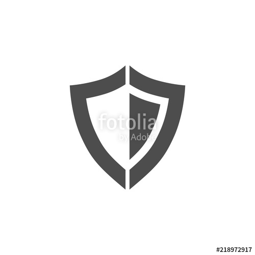 500x500 Shield Vector Icon Security, Protection Icon Stock Image