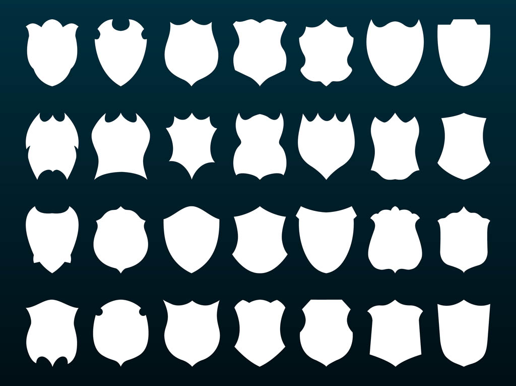1024x765 Shields Silhouettes Free Vectors Ui Download