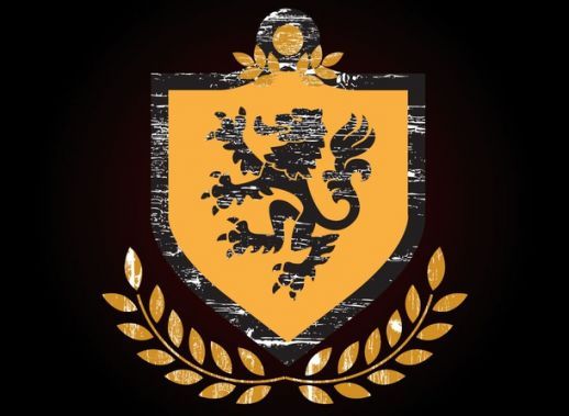 518x379 Heraldic Lion Shield Vector