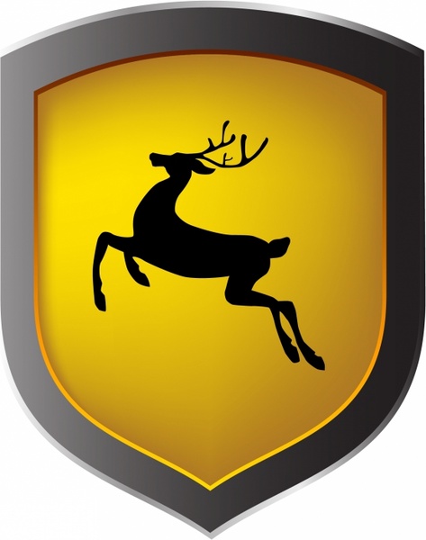 473x600 Deer Shield Free Vector In Adobe Illustrator