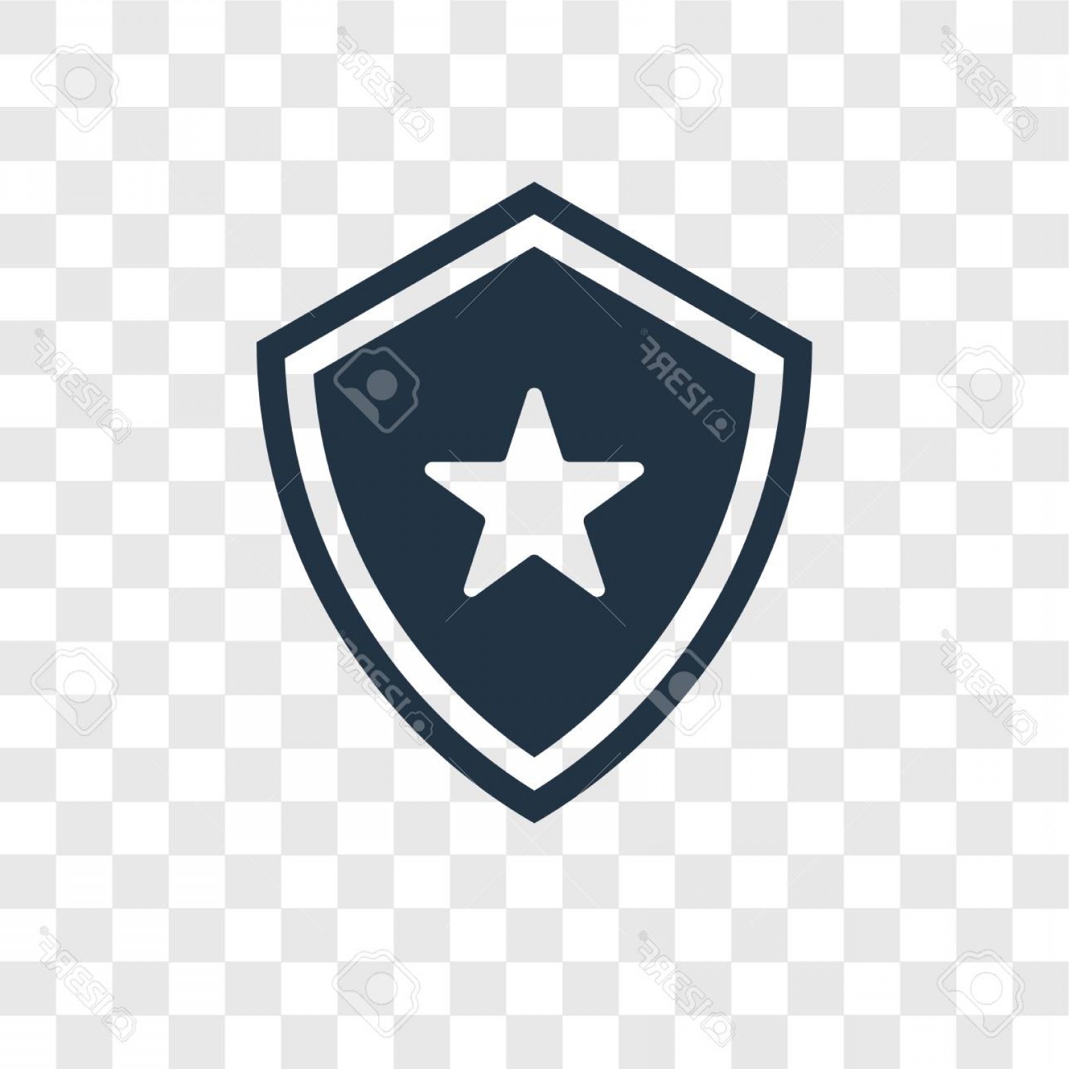 1560x1560 Photostock Vector Shield Vector Icon Isolated On Transparent