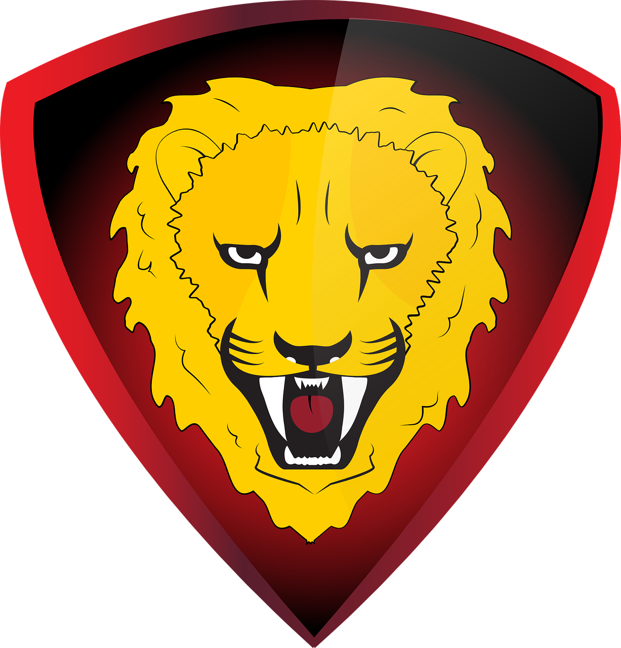 1227x1280 Lion Logo Shield Vector Icon Png