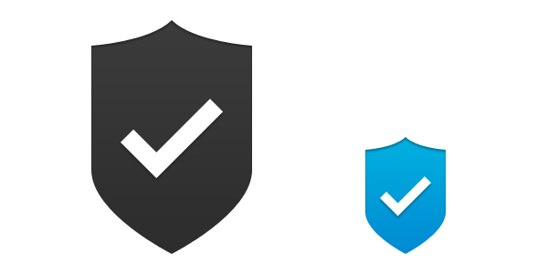 600x300 Vector Shield Icon Images