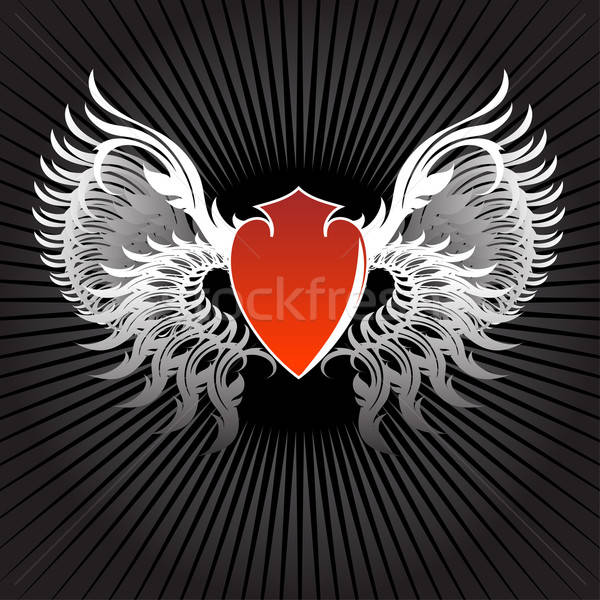 600x600 Shield Wings Vector Illustration Kjolak
