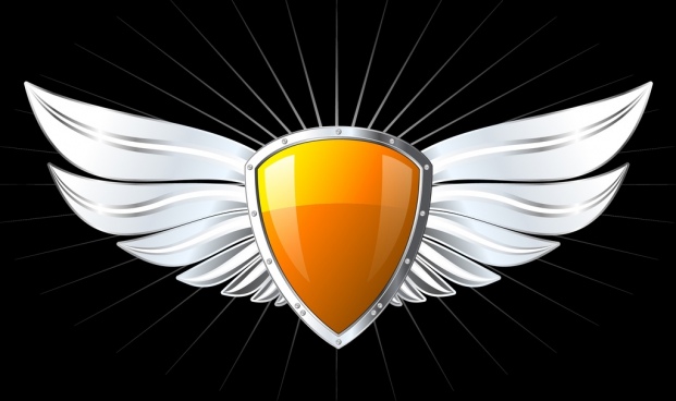621x368 Logo Wings Shield Free Vector Download