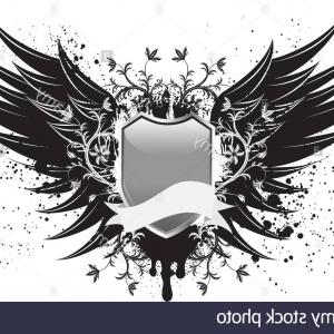 300x300 Shields Wings Vector Silhouettes Heraldic Design Catchsplace