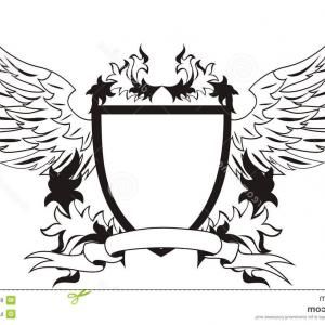 300x300 Vector Shield With Wings Pdf Board Sword And Wings Vector