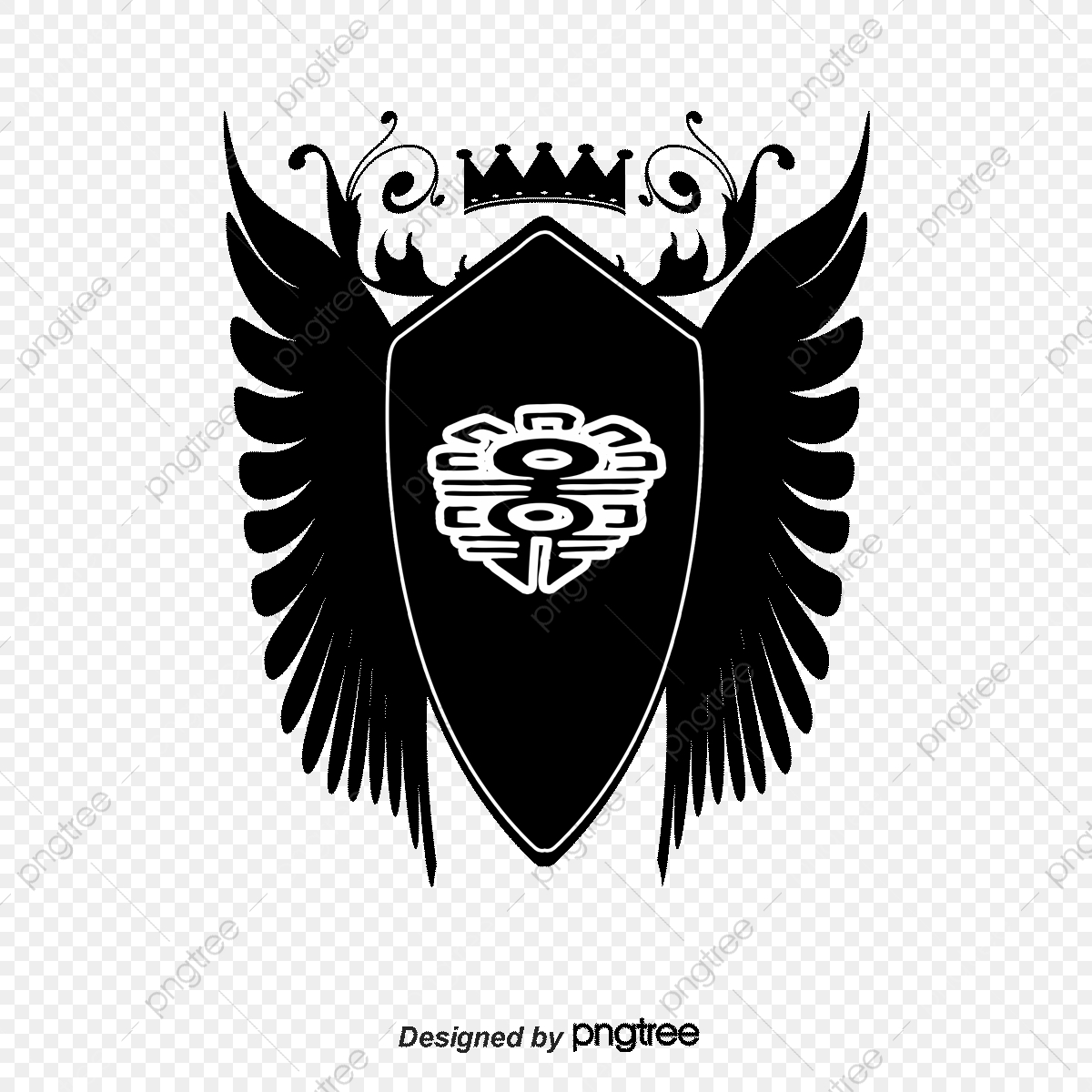 1200x1200 Wings Crown Shield, Wings Vector, Crown Vector, Shield Vector Png