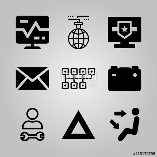 500x500 Simple Icon Set Of Electronics Related Mechanic, Screen