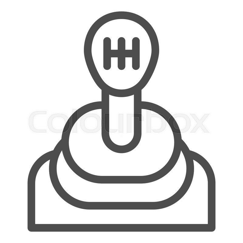 800x800 Transmission Line Icon Gear Shift Stock Vector Colourbox