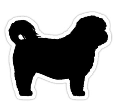 375x360 Shih Tzu Silhouette