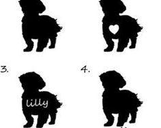 236x187 Shih Tzu Silhouette