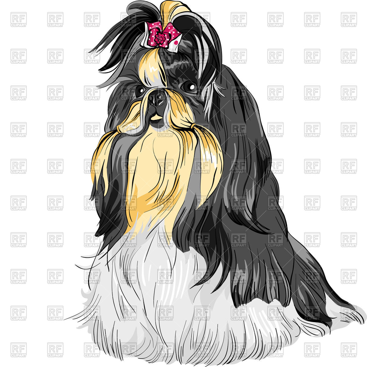 1200x1200 Shih Tzu Vector Image Of Plants And Animals Volhakavalenkava