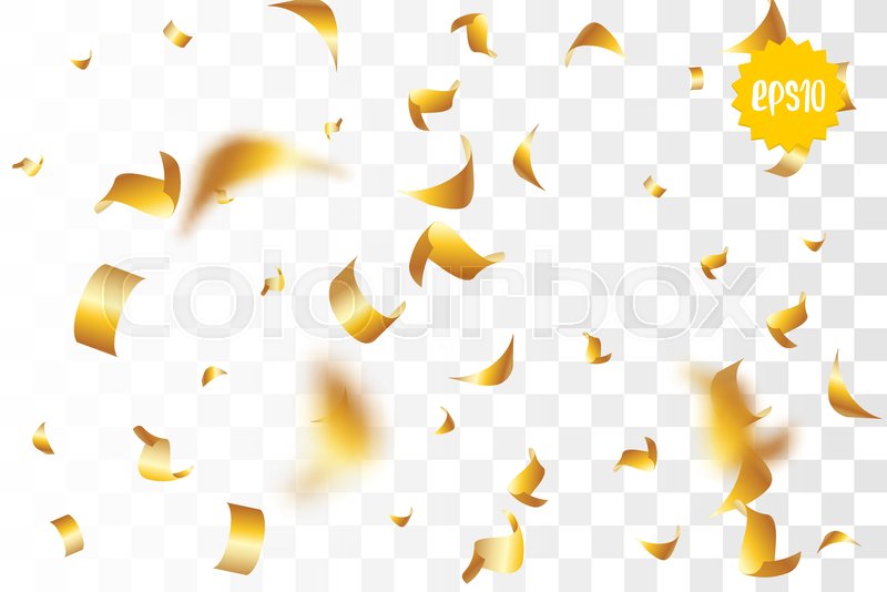 800x534 Random Falling Golden Glitter Stock Vector Colourbox