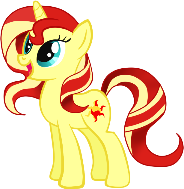 614x628 Sunset Shimmer Vector