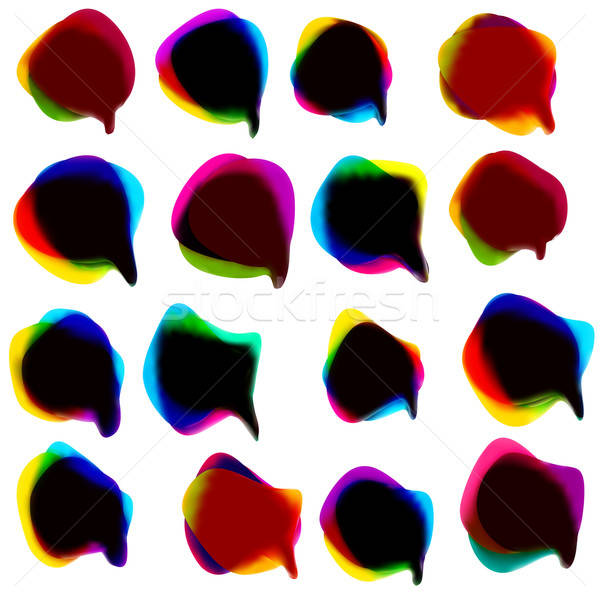 600x600 Shiny Vector Bubbles For Speech Vector Illustration