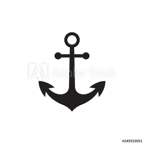 500x500 Ship Anchor Vector Illustration