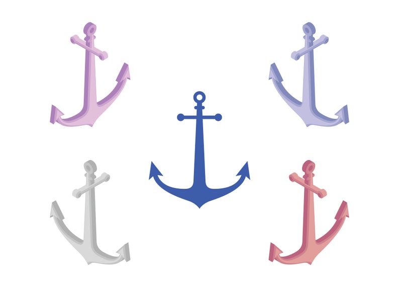 794x596 Silhouette Isometric Ship Anchor Ship Anchor Vector Ship Etsy