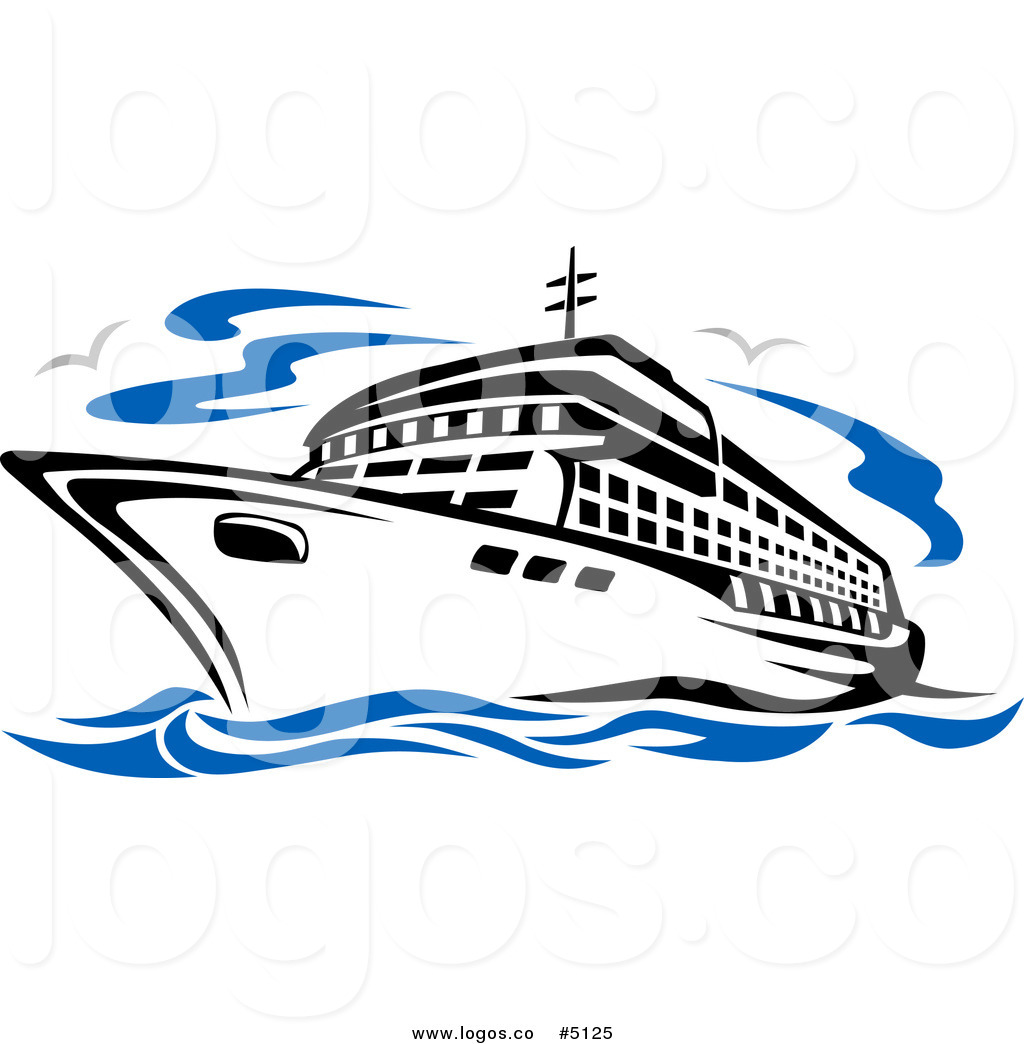 1024x1044 Royalty Free Vector Of A Seagulls And Cruise Ship Travel Logo