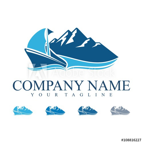 Ship Logo, Traditional Ship Logo Vector, Mountain Logo Vector 500x500 Ship Logo, Traditional Ship Logo Vector, Mountain Logo Vector