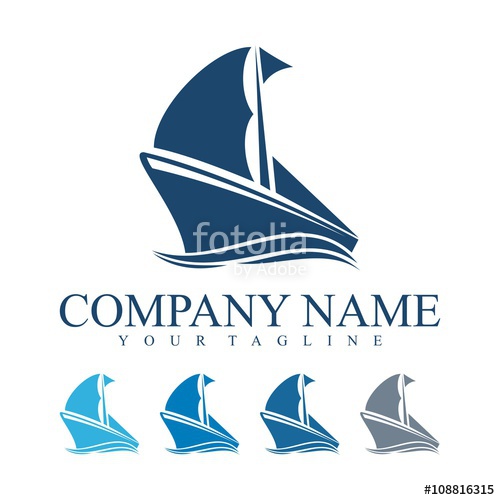 Ship Logo, Traditional Ship Logo Vector Stock Image And Royalty 500x500 Ship Logo, Traditional Ship Logo Vector Stock Image And Royalty