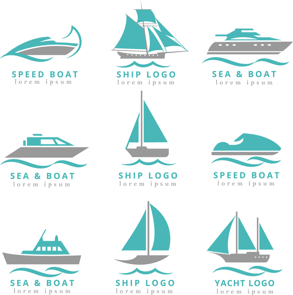 Speed Boat With Ship And Yacht Logos Vector Free Download 600x604 Speed Boat With Ship And Yacht Logos Vector Free Download