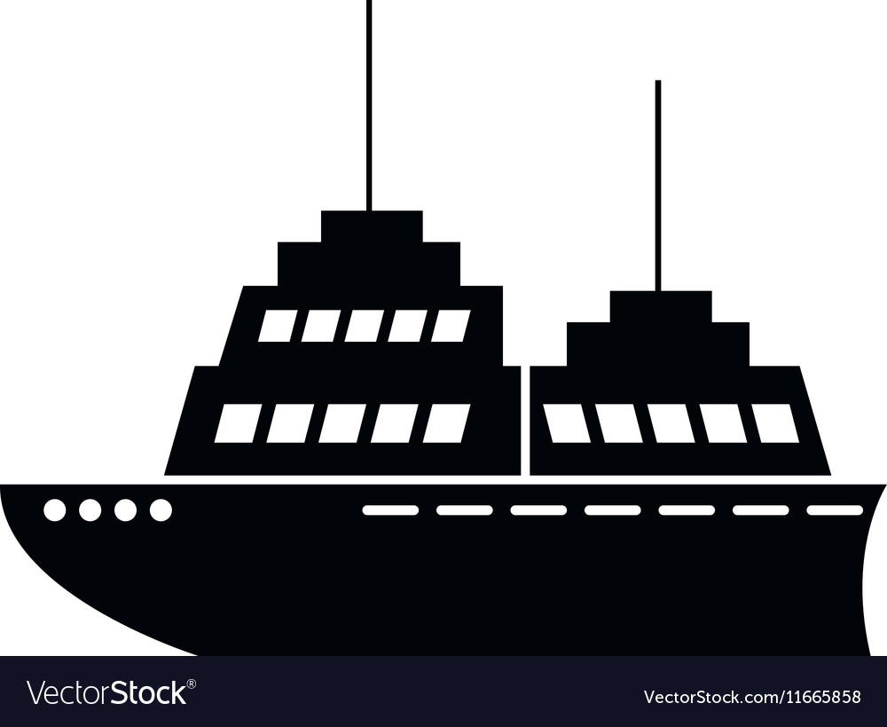 1000x819 Collection Of 'cruise Ship Silhouette Vector' Download More Than
