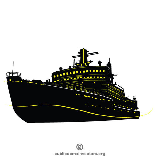 500x500 Ship Silhouette Vector Graphics