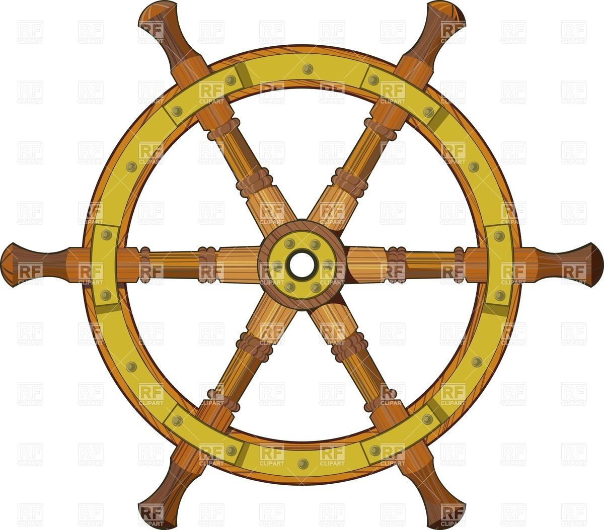 Antique Wooden Ship Steering Wheel Vector Image Of Objects 1200x1054 Antique Wooden Ship Steering Wheel Vector Image Of Objects