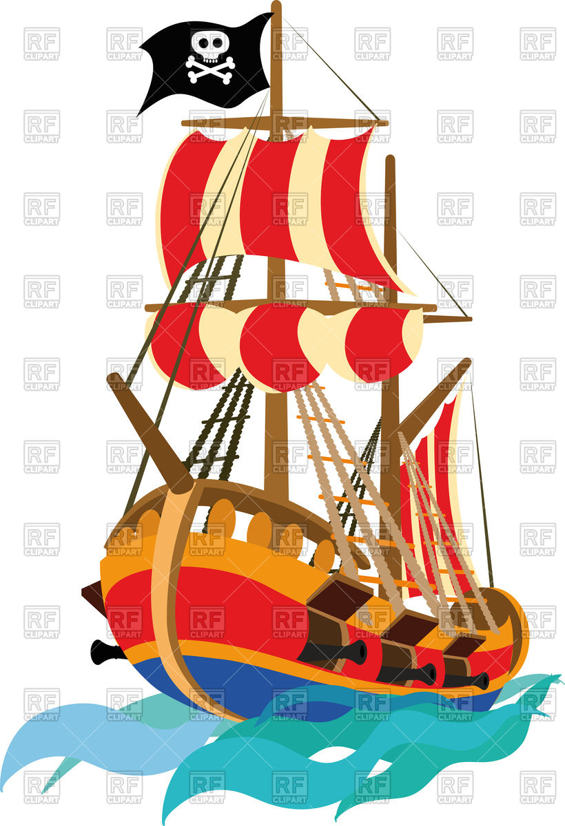820x1200 Pirate Ship Vector Image Of Transportation Sharpner