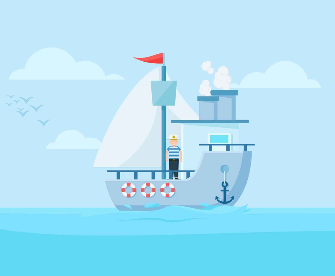 1136x936 Sailor On Ship Vector Vector Art Graphics