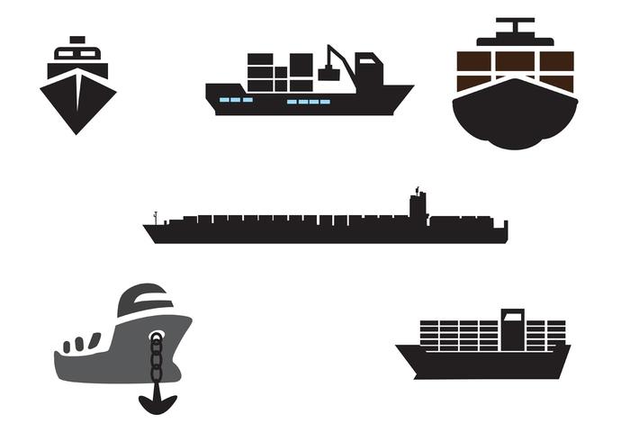 700x490 Container Ship Vectors