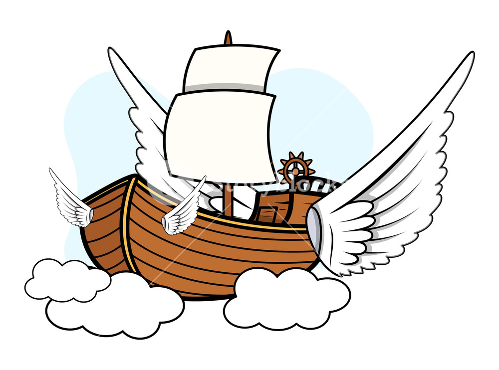 1000x742 Flying Ship