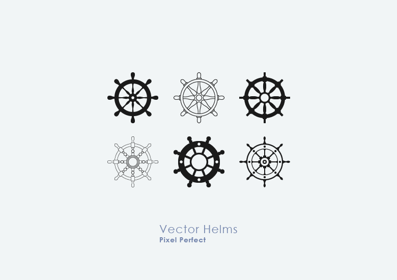 780x550 Nautical Ship Wheel Vectors