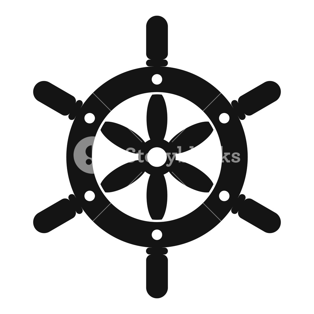 1000x1000 Ship Wheel Icon Simple Illustration Of Ship Wheel Vector Icon